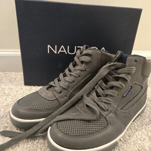Nautica Men's Gray High-Top Sneakers
